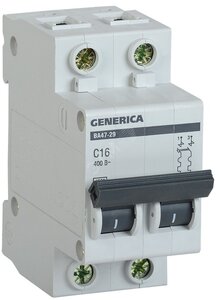 Авт.выкл. 2п 40А GENERICA  я01, 2286