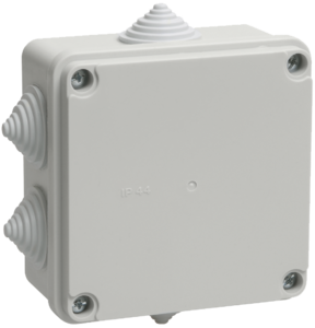 Коробка КМ41233 100х100х50 IP44 (серая)   я01, 7309