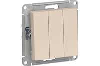 Выкл. 3СП Атлас бежевый Schneider Electric  я01      