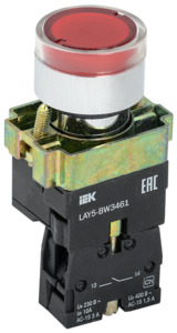 Кнопка LAY5-BW3461 с подсв. красная 1НО ИЭК, 6553