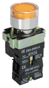 Кнопка LAY5-BW3561 с подсв. желтая 1НО ИЭК, 6554