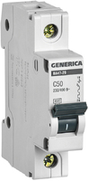 Авт.выкл. 1ф 50А   GENERICA  я01