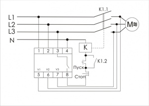 Реле контроля фаз CZF-2BR F&F   я01, 8090