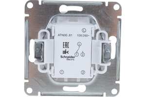 Выкл. 1СП прох.Атлас белый Schneider Electric  я01      , 7822