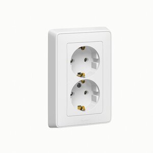 Розетка 2СП евро Карива  я01  , 3204
