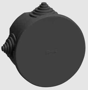 Коробка КМ41237 d75х40  IP44 (черная)   ИЭК, 8097
