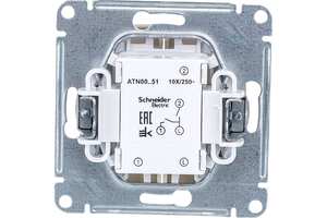 Выкл. 2СП Атлас жемчуг Schneider Electric  я01      , 7828
