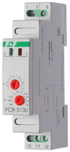 Реле времени PCR-513U 12-264V 1P задержка вкл.  F&F, 6693
